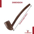Churchwarden Wooden Smoking Pipe Handmade Elegant   Functional Pipe Sheeshamwood