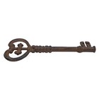 Large Decorative Jailer s Key Cast Iron Victorian Decor Rustic Finish Cross End