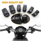 6pcs Black Hand Control Switch Caps Button Cover For Harley Dyna Softail Xl 883