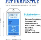 10 Pack Cruise Luggage Tags Holder For Carnival  Msc  Princess  Ncl Cruise Ships