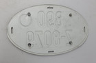Vintage German Oval License Plate Man Cave Wall Decor Collector Foreign Auto