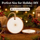 Sukh 20 Pcs Christmas Natural Wood Slices - Unfinished 2 7-3 1 Inches