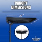 Sunshade Canopy For Pride Mobility Scooters  Removable Weather   Tear Resistant