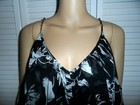 Sale Beautiful White House Black Market Size 6 Black Floral Maxi Dress Women Nwt