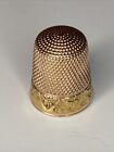 14k Gold Thimble Simons Bros Co Size 9 Estate Vintage Sewing 4 2 Grams  read 