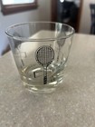 Set Of 4 Vintage Tennis Racket Drinking Glass Cocktail Juice 8 Oz