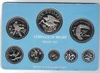 Belize Proof 8 Dif Coins Set 0 01 - 10  1981 Year Km 65 Spoonbill Box Coa Cu-ni