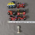 Brio Magnetic Wooden Train Cars With One-way Sign Lot Of 6