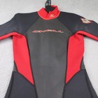 O neill Reactor Shorty Wetsuit Women Size 8 Black red Neoprene Swimwear