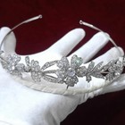 Elegant Silver Zircon Tiara For Women   Girls   Sparkling Cubic Zirconia Princes