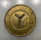 New York City Transit Authority Nyc Die Cut Subway Token Good For One Fare