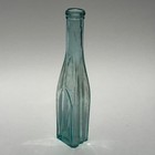 Unique Figural Cathedral Style Pepper Sauce Bottle G c o Co  Base Embossed