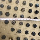 Lot Antique Vintage Beautiful Vintage Black Glass Button Collection Collector 