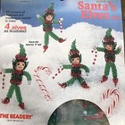 The Beadery Santa s Elves Pixies Vtg Bead Beaded Christmas Ornament Kit Makes 4