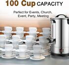 Commercial 100 Cup Coffee Urn     4 Gal 16l 304 Ss 1300w For Biz   Catering