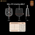 Medieval Leather Belt Bag With Solid Brass Decorations Larp  Cosplay Birka Bag