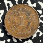 1895 Straits Settlements 1 Cent Lot c0014 Nice 