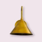 Mid-century Modern Aged Brass Wall Sconce   Vintage Style Lamp
