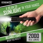 Usb Rechargeable Led Tactical Flashligh Bright 2000 Lumens With Twist Zoom