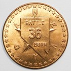 1964 Nevada Centennial Commemorative Medal - Battle Born - Gilt Bronze