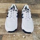 New Balance 574 Greens Mens Golf Shoes Sz 9 Running White Blue Lace-up Low Top