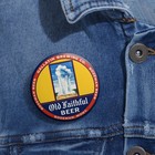 Old Faithful Beer Gallatin Brewing Co  Bozeman Montana Pin Retro Pinback Button