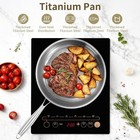 2025 New Titanium Hammered Pan Pro With Lid  Titanium Pans For Cooking -durable