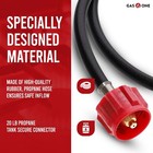 Gas One 4 Ft Propane Hose 1lb To 20lb Adapter Hose - 16 4 Oz To 20 Lb Propane   