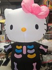 Gemmy 3ft Tall Hello Kitty Neon Skeleton Halloween Inflatable