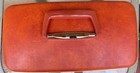 Vtg 60s Samsonite Silhouette Bright Red  Cosmetic Train Case W  Key Tray