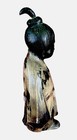 Antique Meiji Period Japanese Bronze Okimono Girl Robe Statue Signed 9    Stamped
