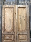 Antique French Double Doors  43 5x93  Raised Panel Doors  European Doors A331
