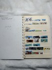 Vintage Used Stamp Collection Lot Album Us   Worldwide Blue Ribbon Stock Book