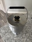 Mid Century Modern Atomic Kromex Spun Aluminum Ice Bucket Barware Bar