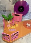 Vintage 1986 Mattel Barbie Rockers Dance Cafe Playset W accessories Light Work 