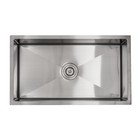 30  Stainless Steel Kitchen Sink Round Drain Single Bowl Accessories Included