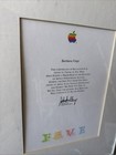 Vtg 1980s Apple Computer 5 Year Service Award Certificate John Sculley Rainbow