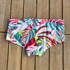 Speedo Men Turquoise Blue Pink Print Swim Euro Brief Swimwear Size 34