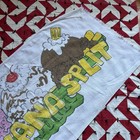 Vintage Banana Split Beach Towel As Is Worn Flaws Graphic 80s 90s