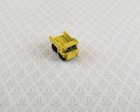 Dollhouse Miniature Dump Truck Toy Yellow   Black Metal 1 12 Scale