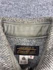 Eddie Bauer Jacket Mens Medium Wool Blend Button Down Work Shirt Vintage Style