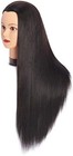 Headfix 26-28in Long Hair Mannequin Training Head Synthetic With Clamp