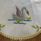 Jeweled Mcm 12 Days Christmas Tree Skirt Tablecloth Handmade Sequins Scalloped