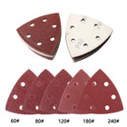 Hook And Loop 80mm 90mm Delta Sanding Sheets Triangular Detail Sandpaper Pads