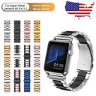 Metal Strap Stainless Steel Iwatch Band For Apple Watch 8 7 6 5 4 3 2 41 45 44mm