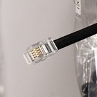 Lot Of 3 - 12ft Coiled Telephone Handset Cord 4p4c Rj22
