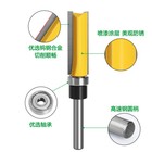 2pcs 1 4  Woodworking Milling Cutters Double Edge Bearing Straight Cutters