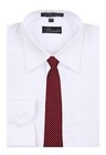Boy s 14 Inch Burgundy And White Dot Pretied Zipper Necktie - Nwt