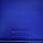 Goyard Blue Leather Wallet Organizer With Sleeves Included