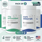 Usana Cellsentials Vita Antioxidant   Core Minerals Latest Formula Exp 12 28